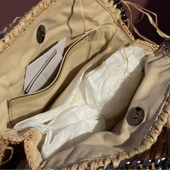 NWT Stella McCartney Falabella Straw Crossbody Bag (SHG-31305) - Picture 11 of 16